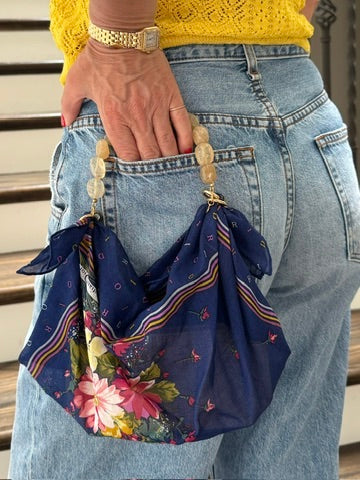 Le Noué — Vintage Christian Dior Cotton Petite, Navy