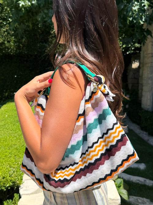 Le Noué — Missoni Terry, Zigzag Stripe, Blush