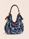 Le Noué — Silk Petite, Navy Paisley