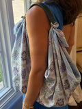 Le Noué — Vintage Loewe Silk Carré, Lotus Floral