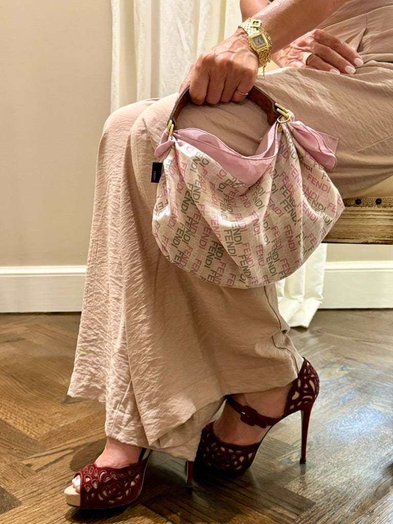 Le Noué — Vintage Fendi Cotton Petite, Logo Print