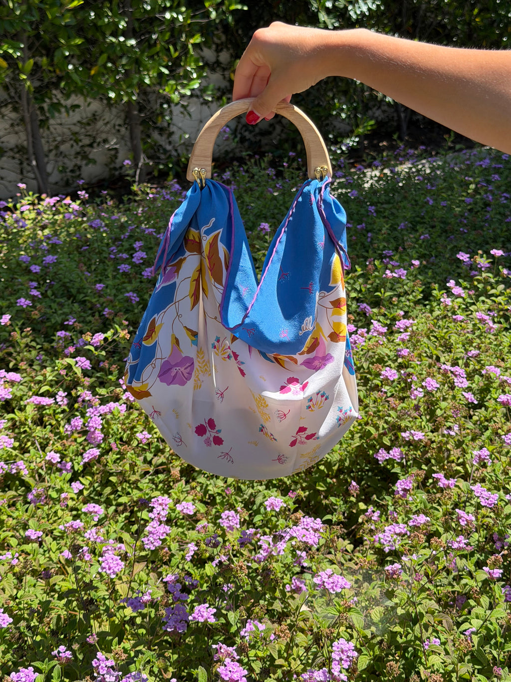 Le Noué — Vintage Nina Ricci Silk Midi, Floral