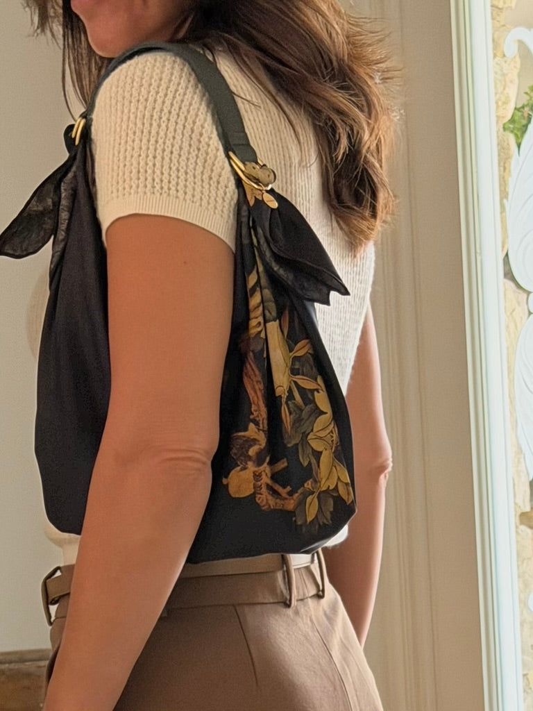 Le Noué — Silk Midi, Espresso Botanical