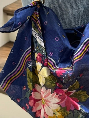 Le Noué — Vintage Christian Dior Cotton Petite, Navy
