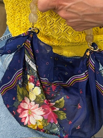Le Noué — Vintage Christian Dior Cotton Petite, Navy