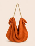Le Noué — Vintage Louis Vuitton Silk Carré, Tonal Orange Monogram