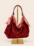 Le Noué — Vintage Celine Cotton Petite, Burgundy