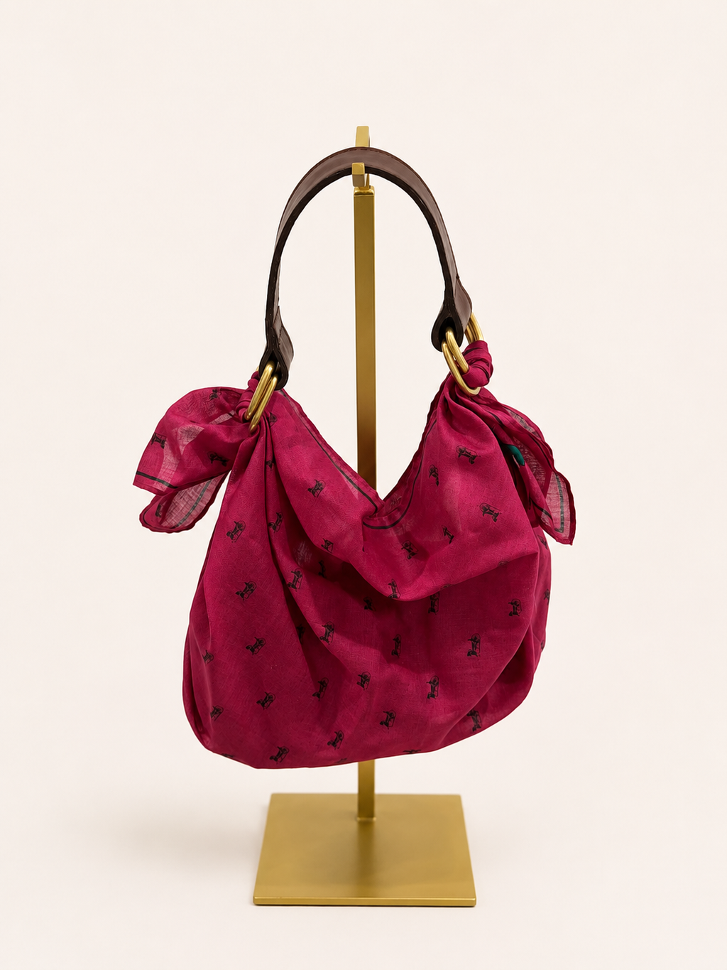 Le Noué — Vintage Celine Cotton Petite, Magenta