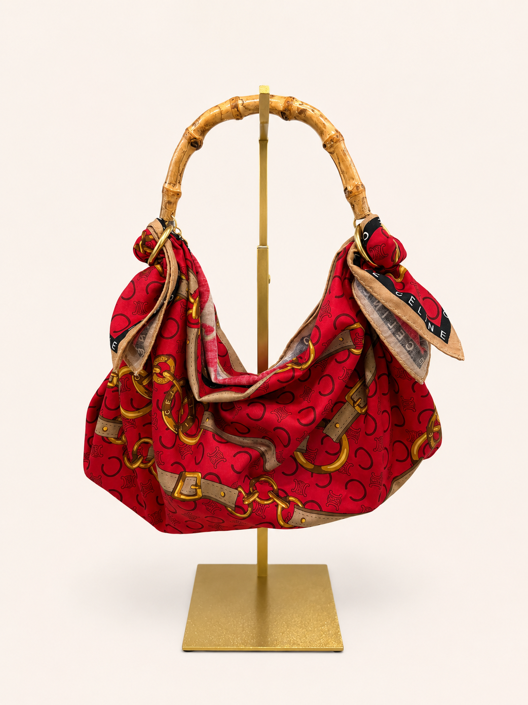 Le Noué — Vintage Celine Cotton Petite, Vivid Red