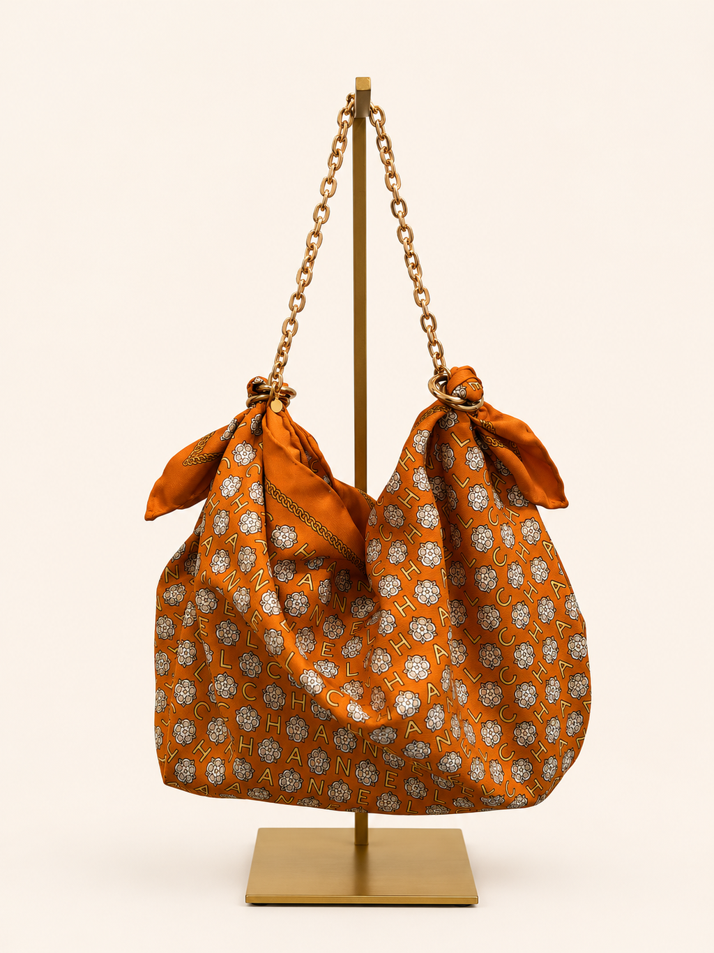 Le Noué — Vintage Chanel Silk Petite, Burnt Orange