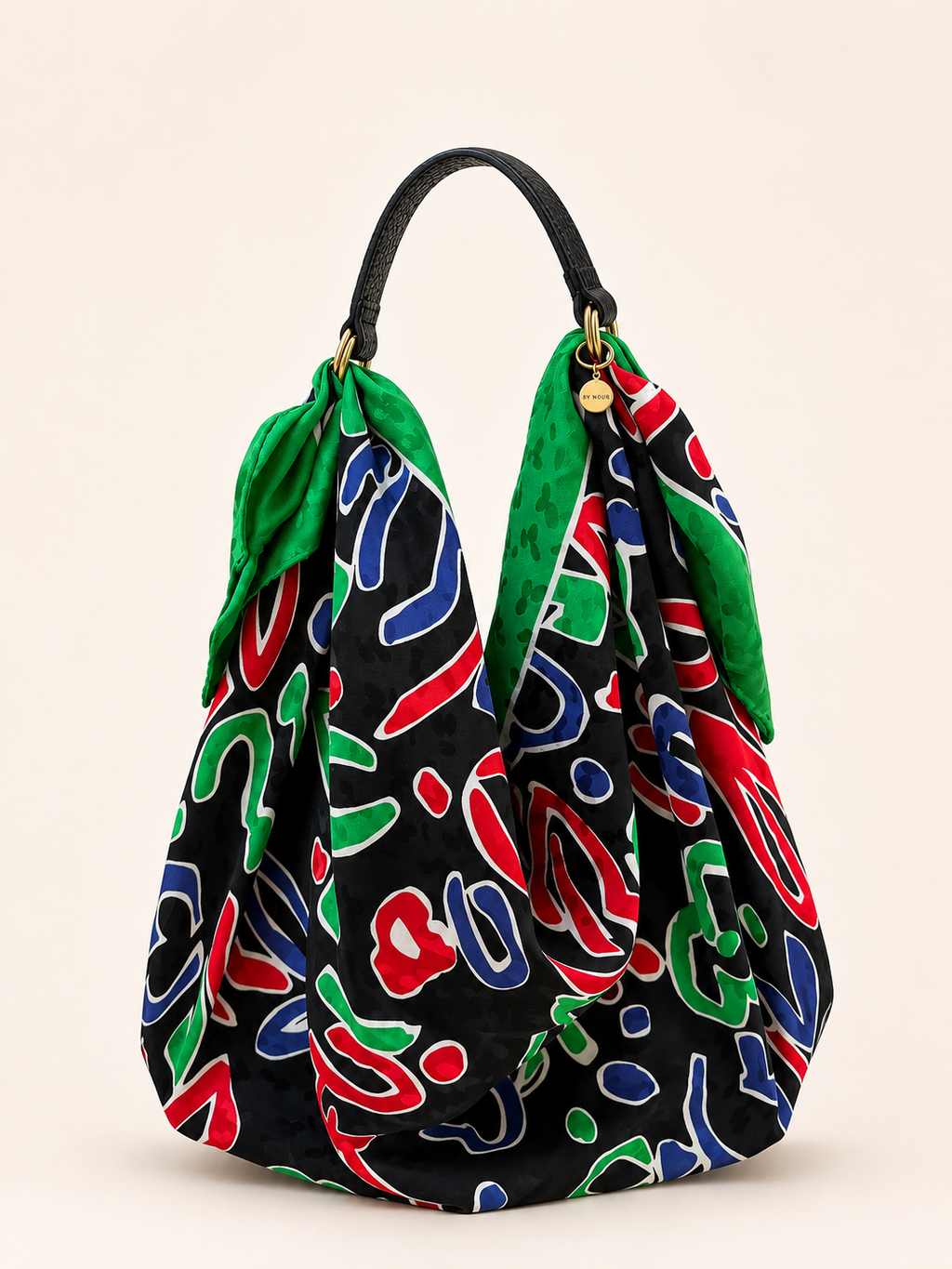 Le Noué — Vintage Yves Saint Laurent Silk Carré, Abstract