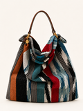 Le Noué — Missoni Terry, Clint Stripe, Chocolate Lambskin