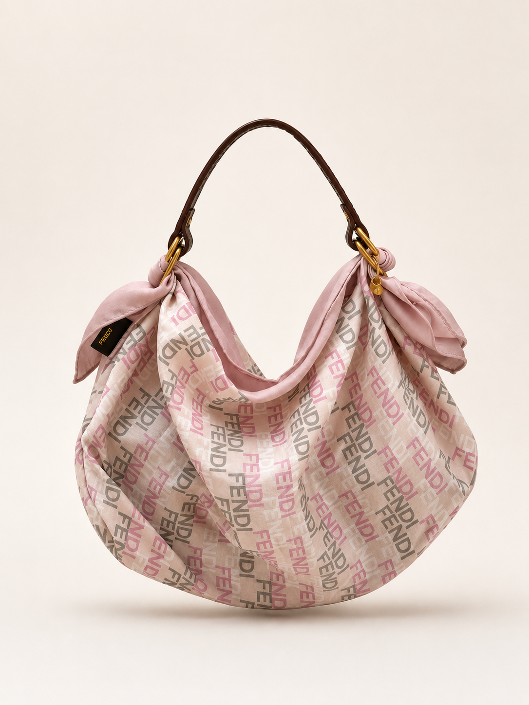 Le Noué — Vintage Fendi Cotton Petite, Logo Print