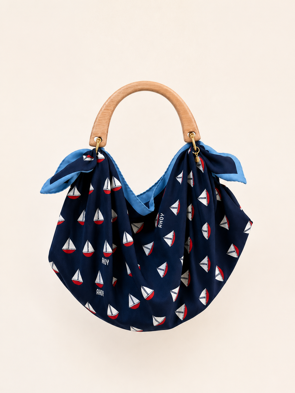 Le Noué — Vintage Tory Burch Silk Petite, Sailboat