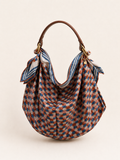 Le Noué — Silk Petite, Cognac Geometric