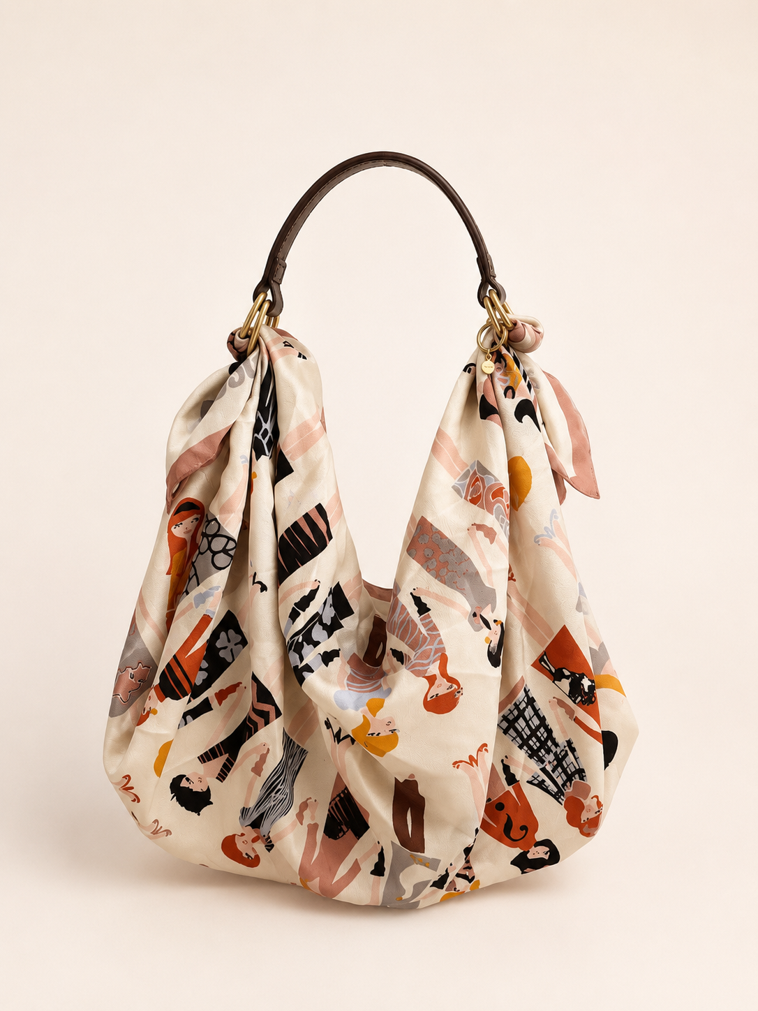 Le Noué — Vintage Moschino Silk Midi, Figurine