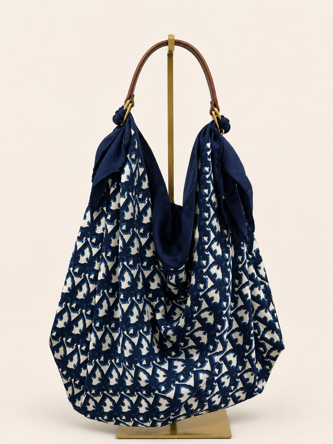Le Noué — Vintage Christian Dior Silk Midi, Oblique Monogram