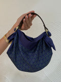 Le Noué — Vintage Hermès Silk Petite, Midnight Blue