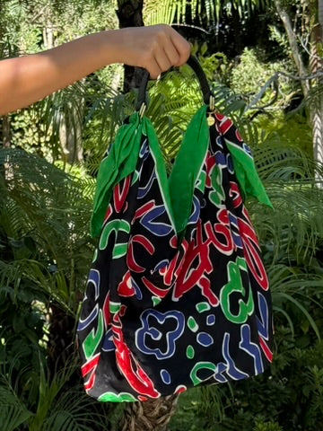 Le Noué — Vintage Yves Saint Laurent Silk Carré, Abstract