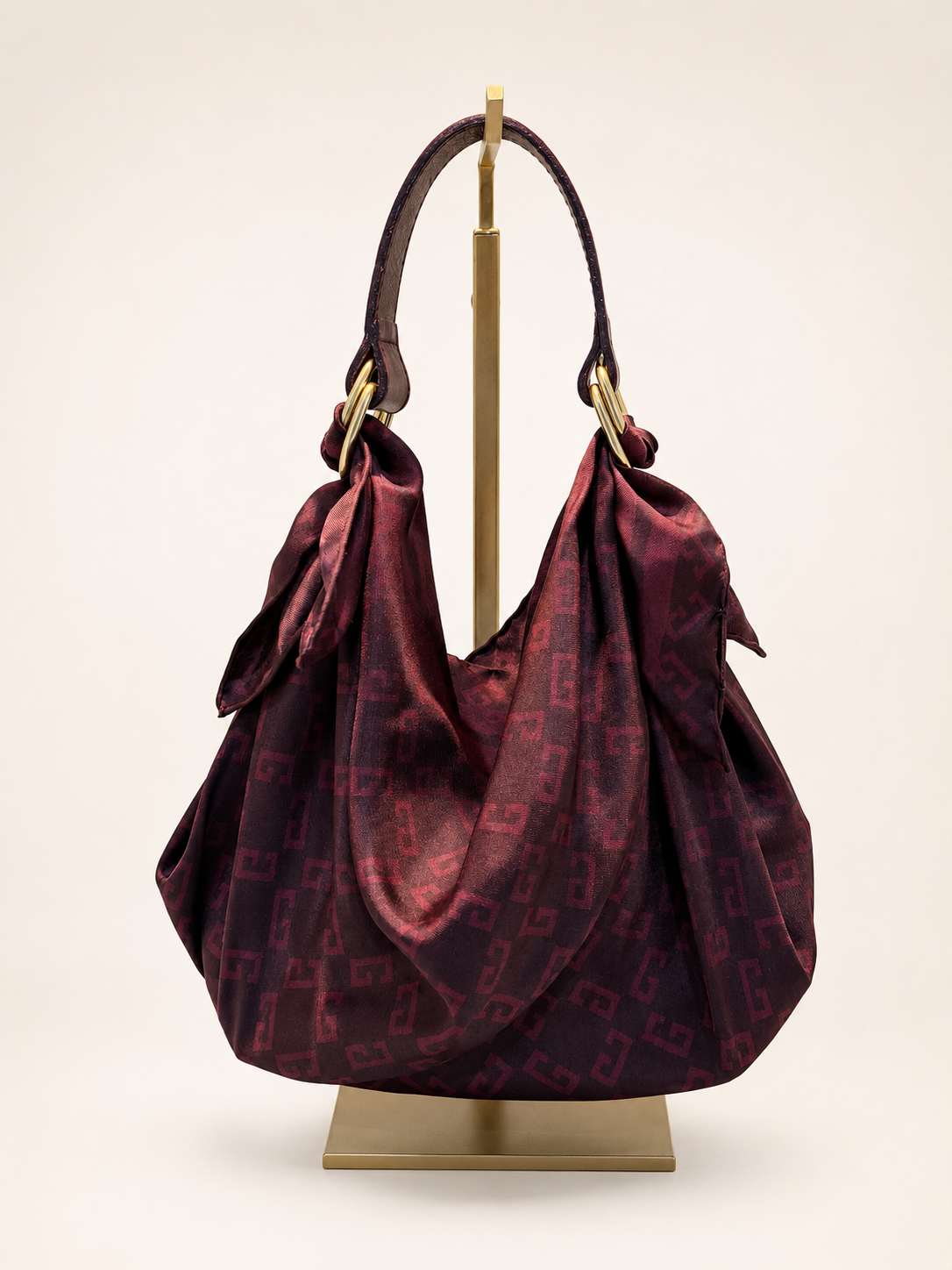 Le Noué — Vintage Givenchy Silk Petite, Deep Burgundy
