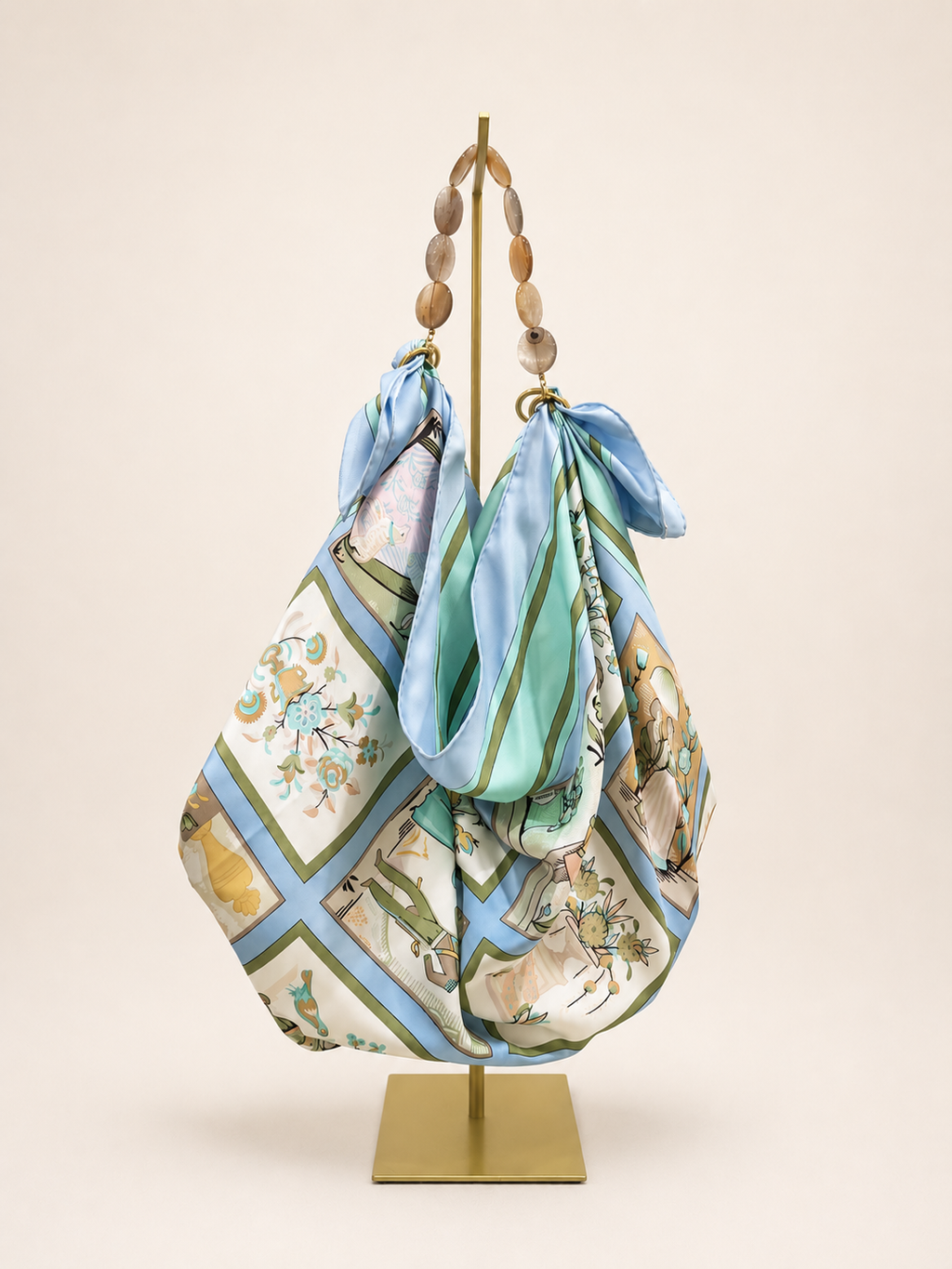 Le Noué — Vintage Hermès Silk Carré, Imagerie by Caty Latham