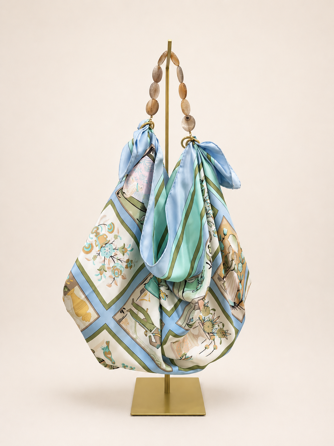 Le Noué — Vintage Hermès Silk Carré, Imagerie by Caty Latham