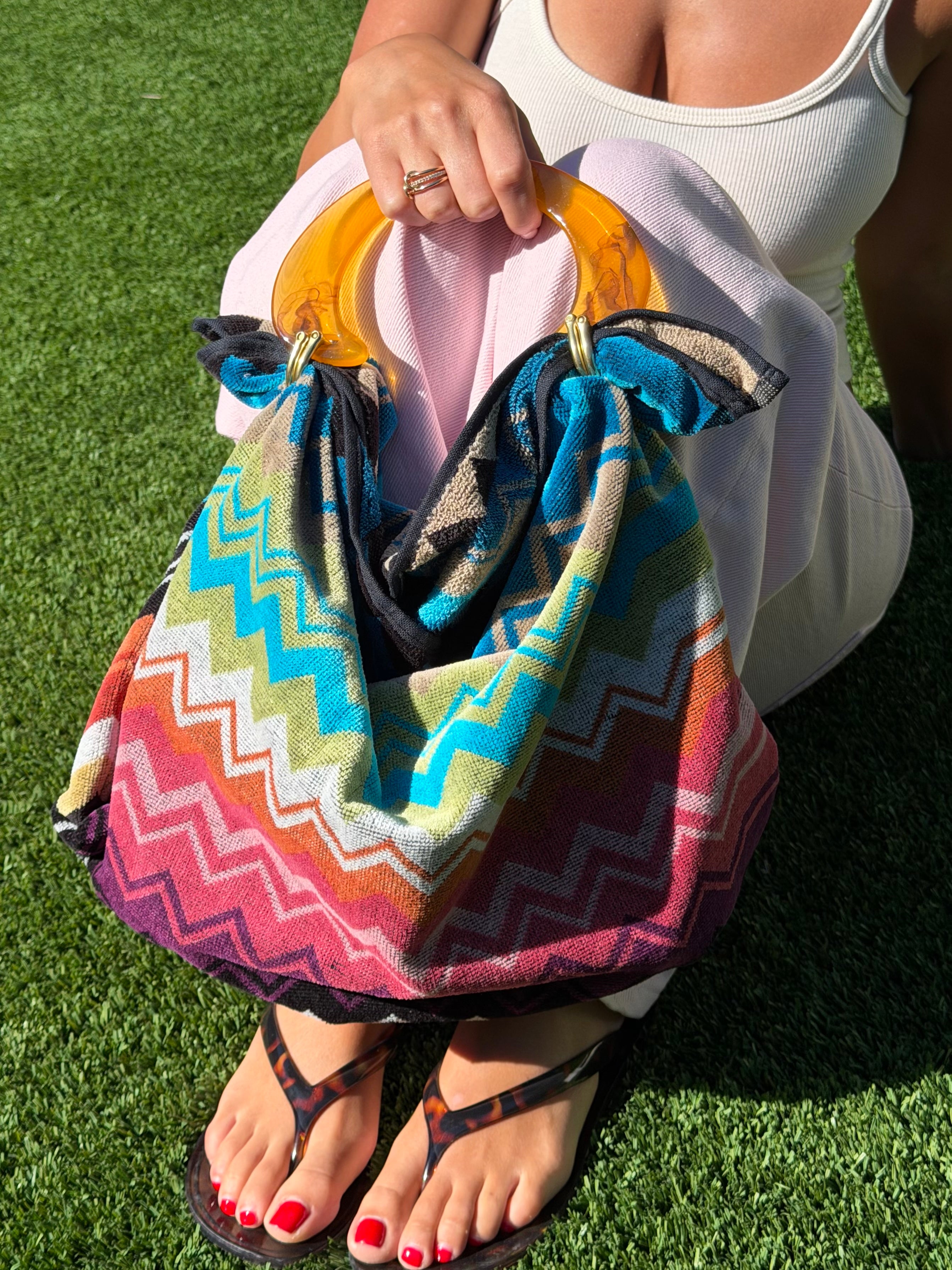 Le Noué — Missoni Terry, Zigzag Bold (Amber)