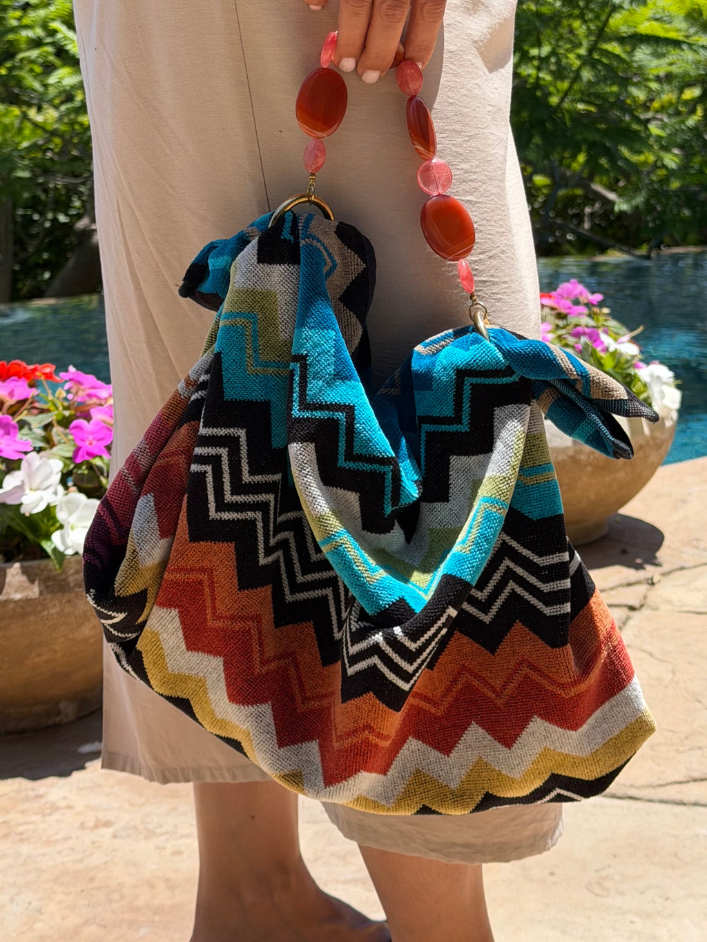 Le Noué — Missoni Terry, Zigzag Bold (Carnelian)