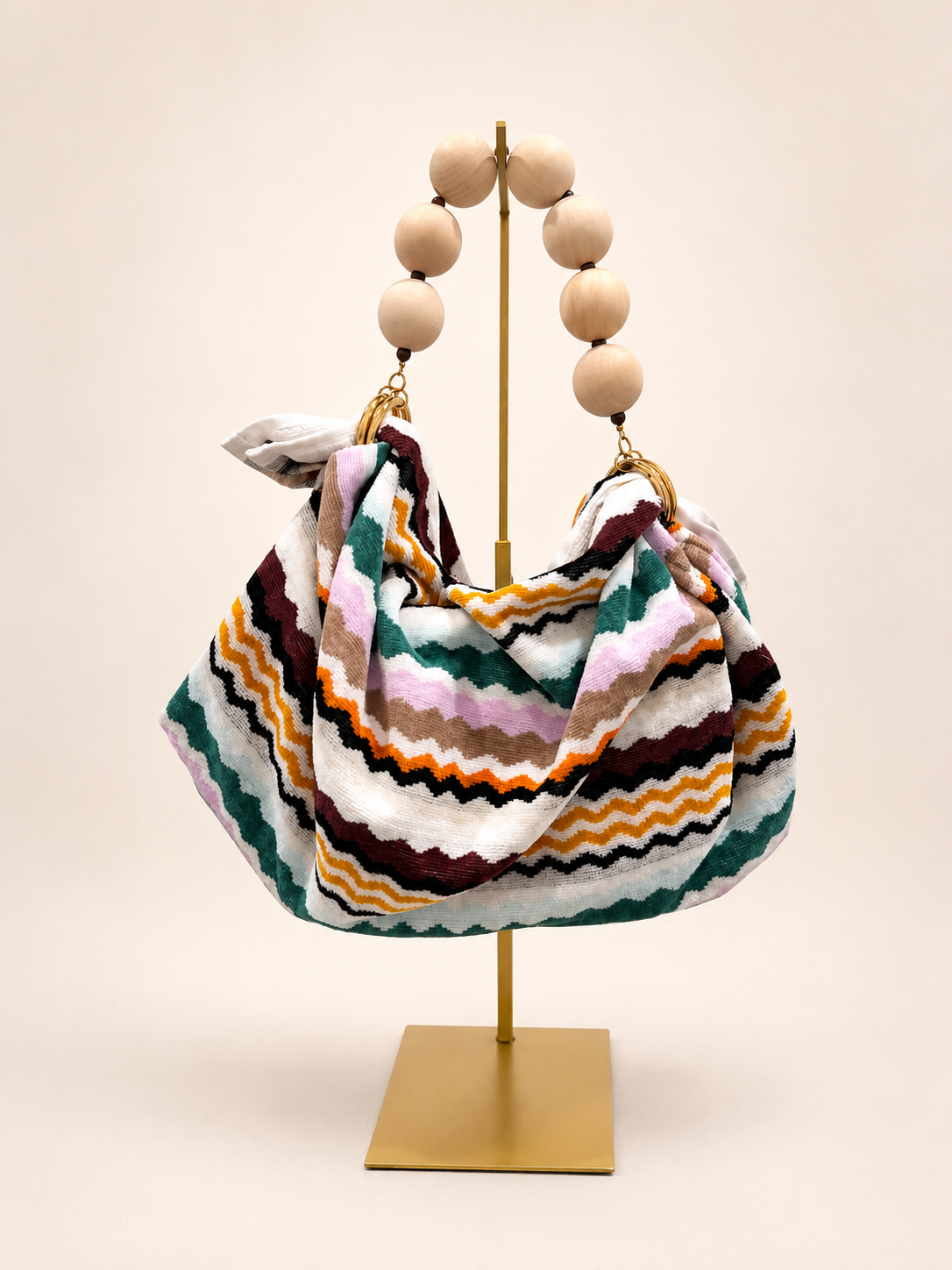 Le Noué — Missoni Terry, Zigzag Stripe (Whitewashed)