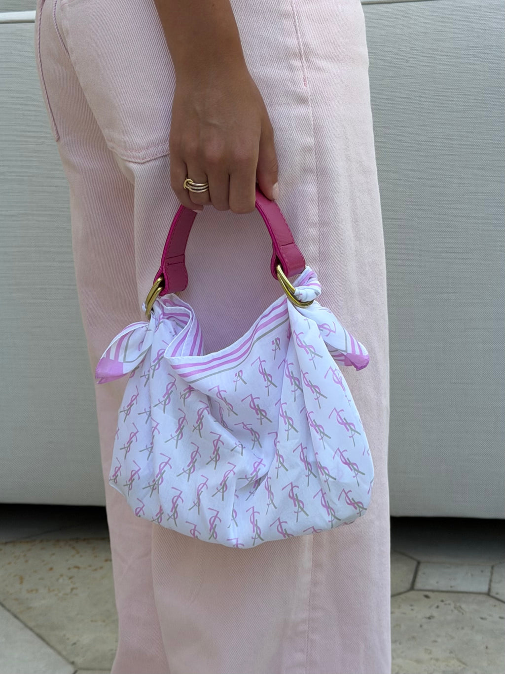 Le Noué — Vintage Yves Saint Laurent Cotton Petite, Rose Pink